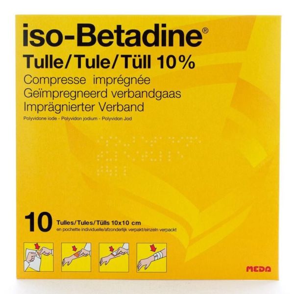 Iso-Betadine 10 % 10 Compresses Imprégnées