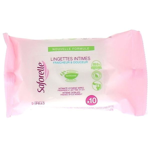 Lingettes Intimes Paquet de 10 Lingettes