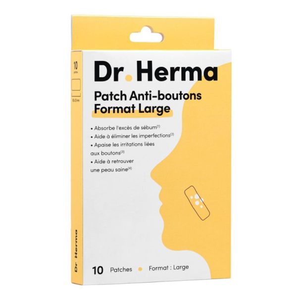 Patch Anti-Boutons Format Large 10 Patchs