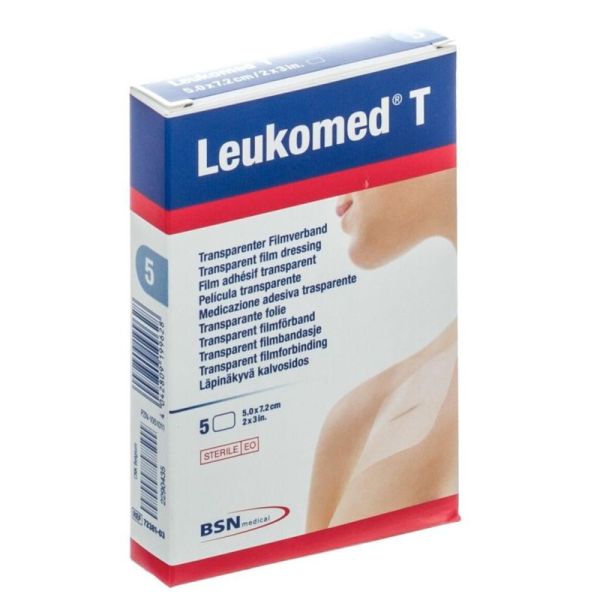 Leukomed 5 Pansements Stériles 7,2 cm x 5 cm