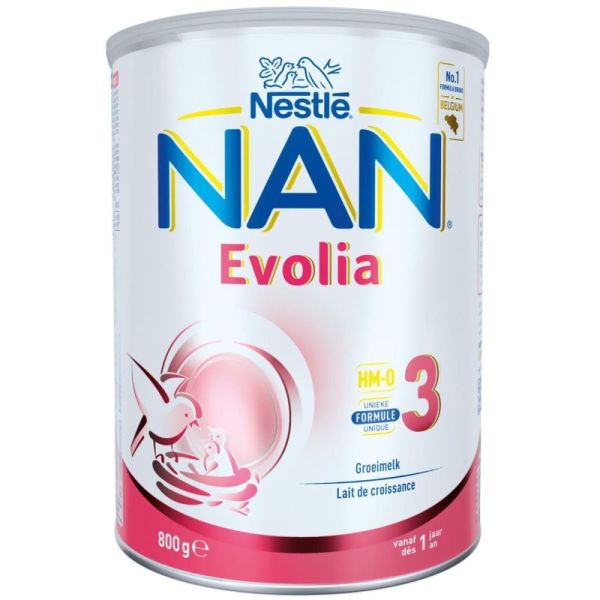 Nan Evolia 3 Lait en Poudre à partir d'1 An 800 g