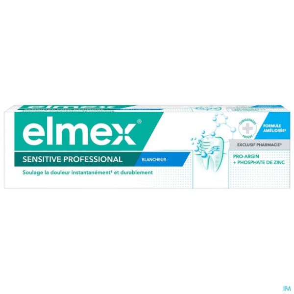 Elmex Dentifrice sensitive professional  blancheur 75ml