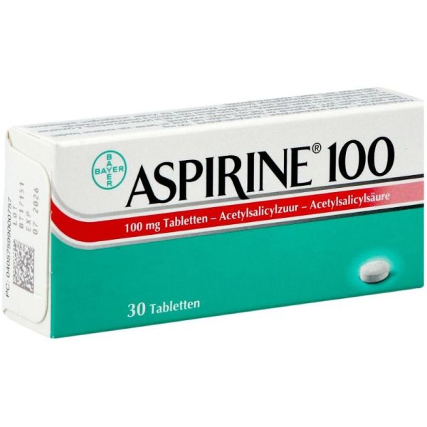 Aspirine 100 Mg 30 Comprimés