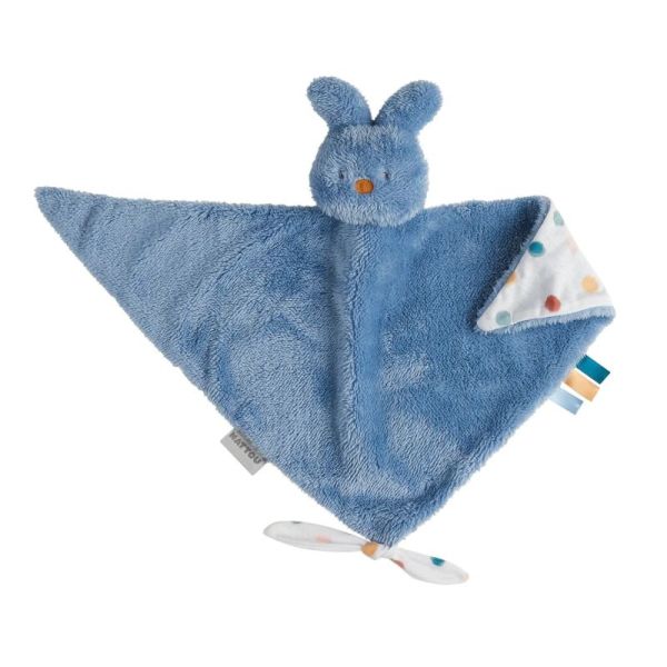 Doudou Lapin Tipidou Maxidou Bleu