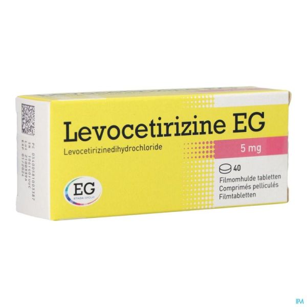 Levocetirizine 5 mg 40 Comprimés Pelliculés