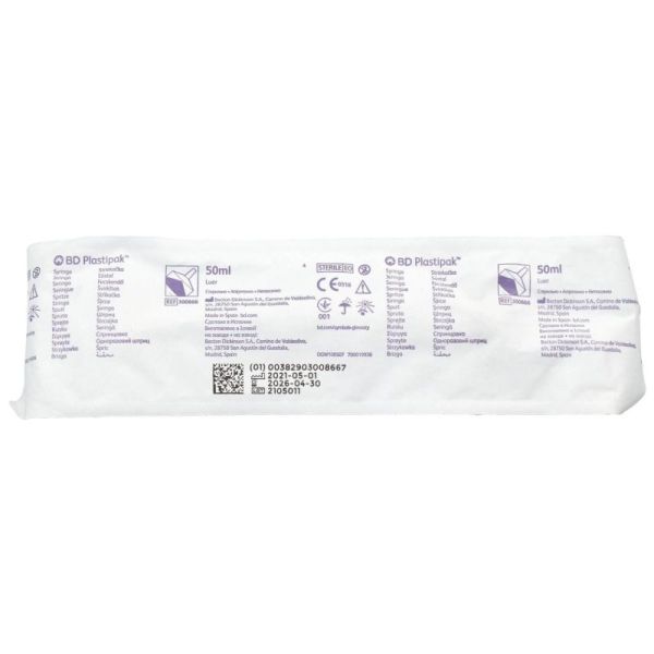 Bd Plastipak Seringue Luer Lock 50-60ml