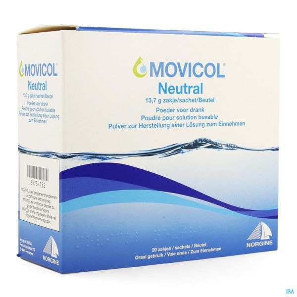 Movicol Neutral 13,7g 20 Sachets