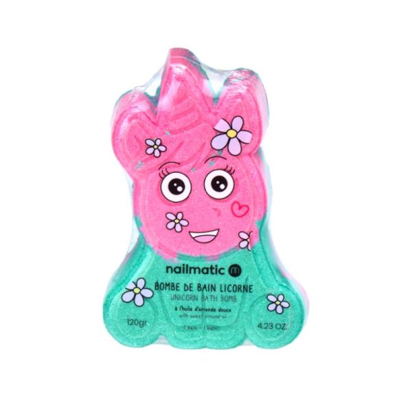 Bombe de Bain Licorne Rose et Vert