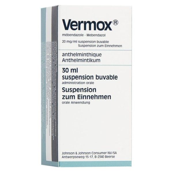 Vermox Suspension Buvable 30 ml 20 mg/ml