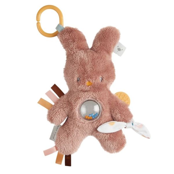 Doudou d'Activités Lapin Tipidou Vieux Rose