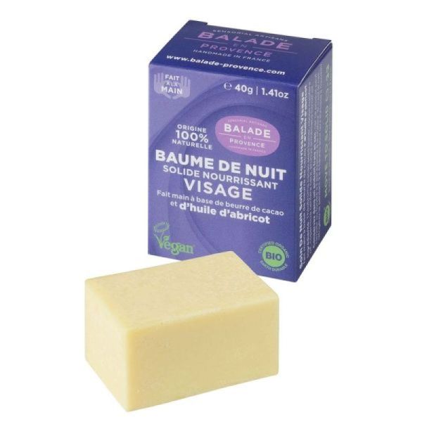 Baume Nuit Solide Nourrissant Visage 40 g